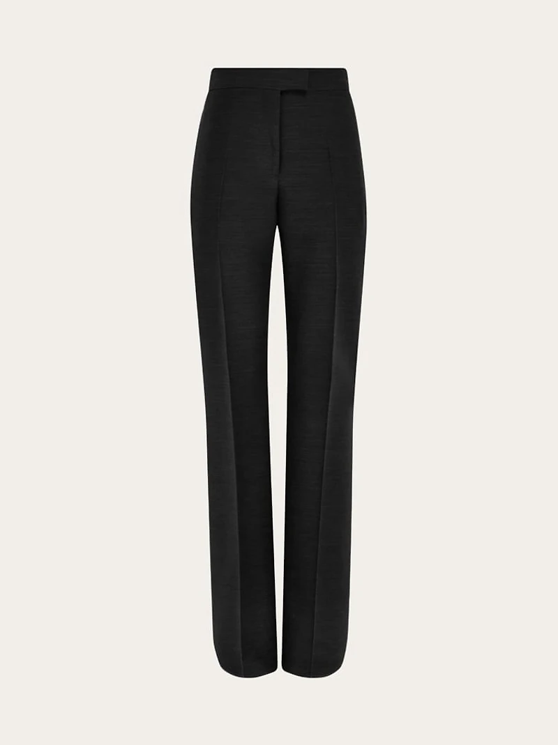 Wool faille trouser