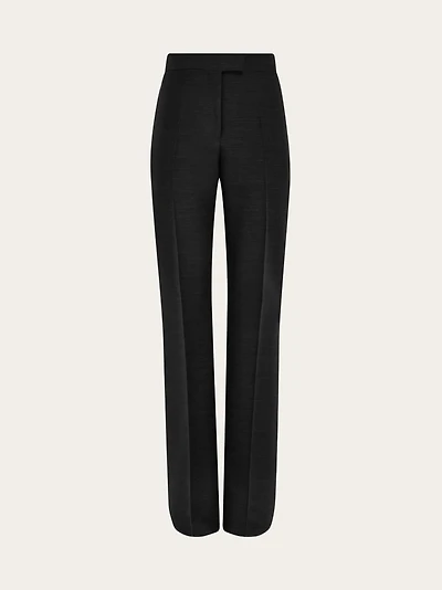 Wool faille trouser