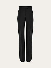 Wool faille trouser