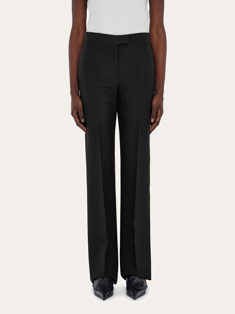 Wool faille trouser
