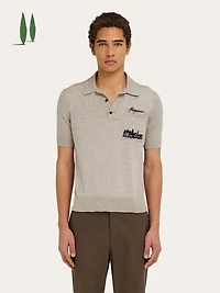 Tuscany print polo shirt