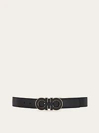 Reversible and adjustable Gancini belt