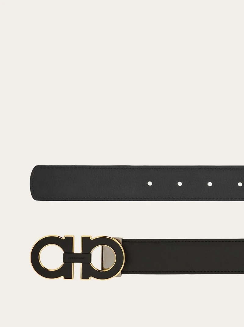 Reversible and adjustable Gancini belt