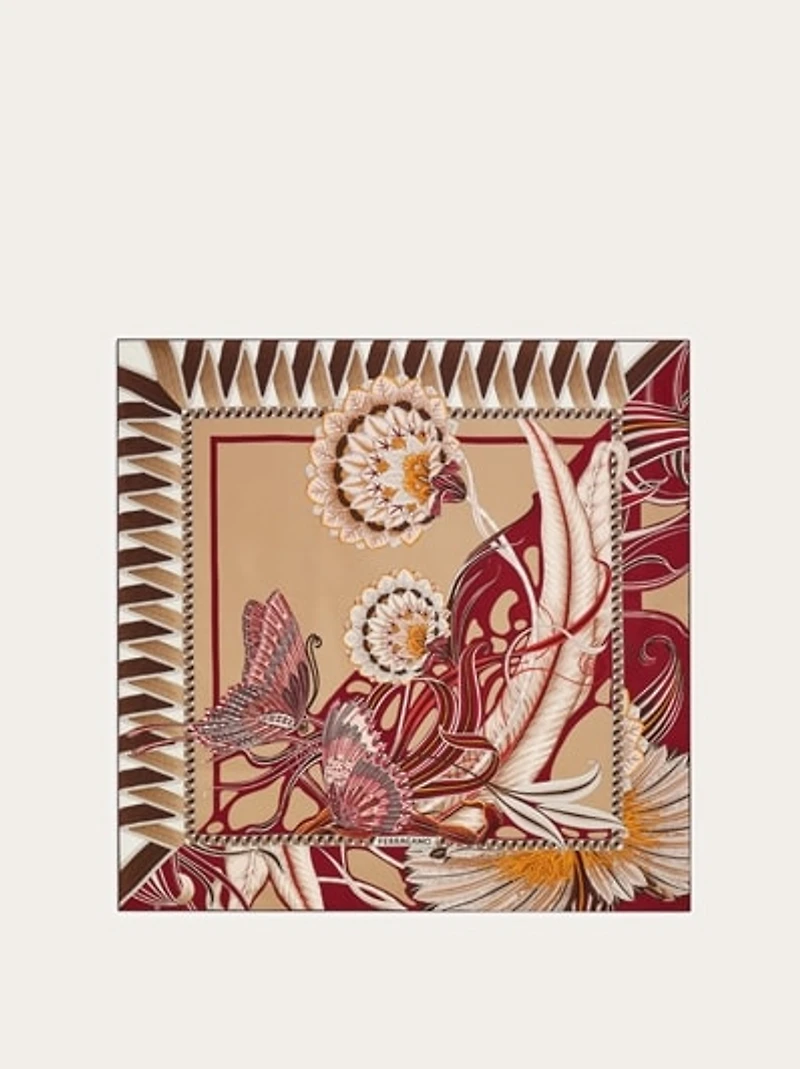 Giada print silk scarf
