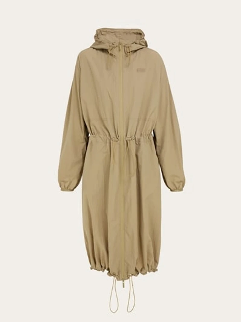 Technical hooded parka