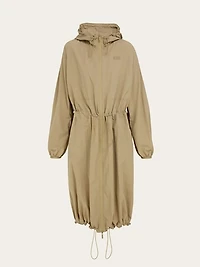 Technical hooded parka