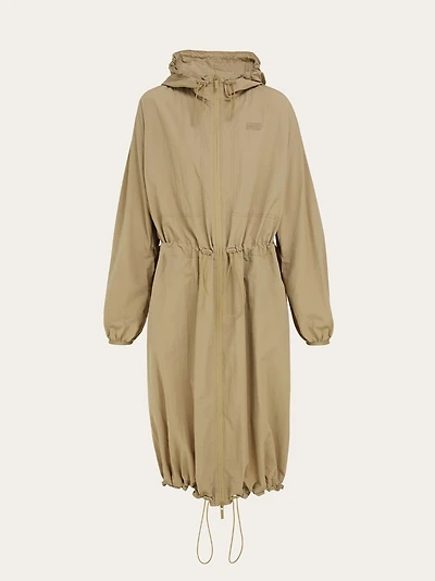 Technical hooded parka