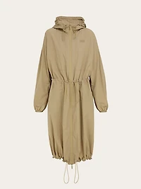 Technical hooded parka