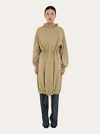 Technical hooded parka