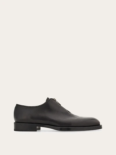 Derby shoe with zip detail