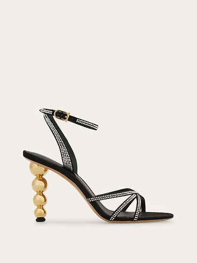 Bauble heel sandal