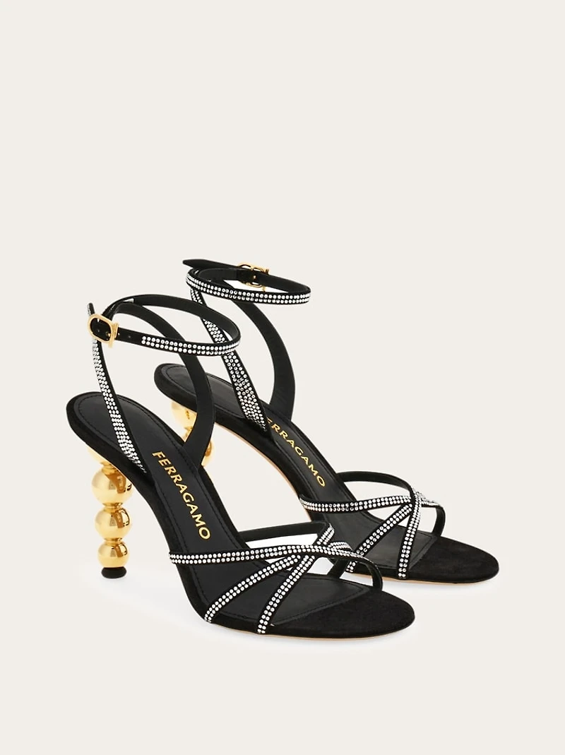 Bauble heel sandal