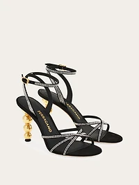 Bauble heel sandal