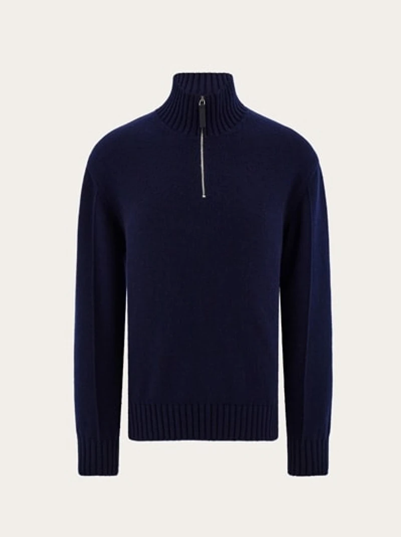 High neck cashmere pullover