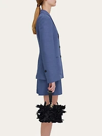 Mini clutch with floral detailing