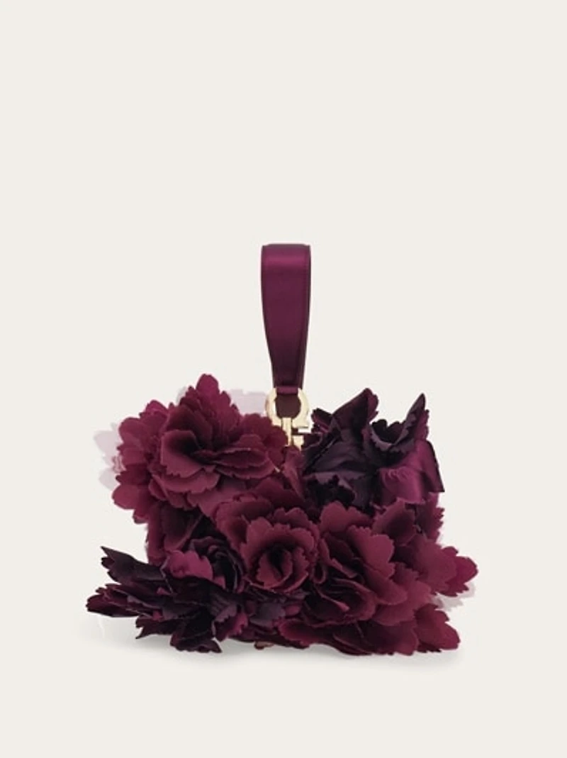 Mini clutch with floral detailing