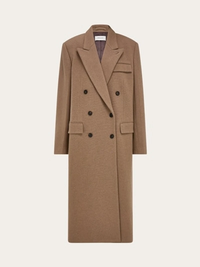 Oversize coat in jersey