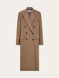 Oversize coat in jersey