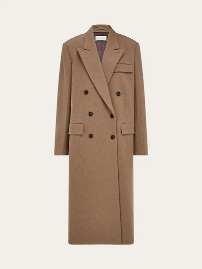 Oversize coat in jersey