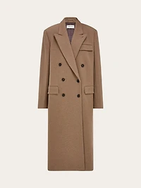 Oversize coat in jersey
