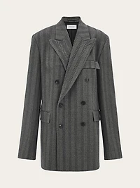 Double breasted chevron blazer