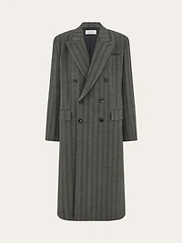 Double breasted chevron coat