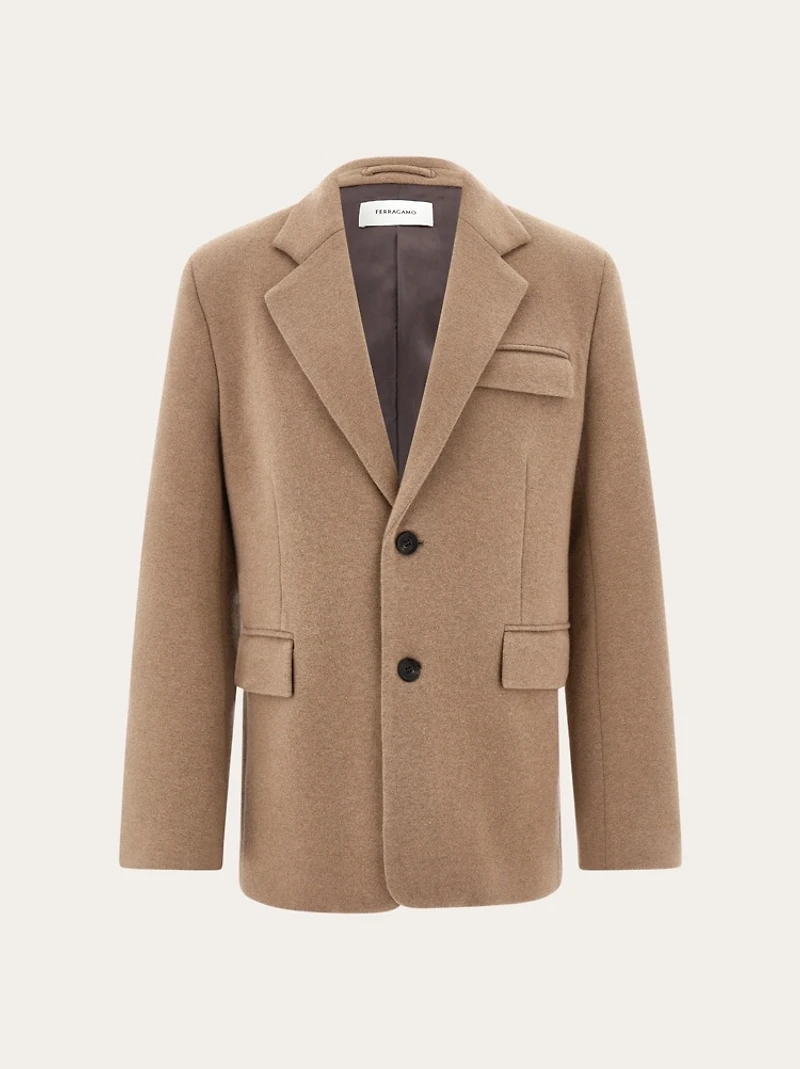 Jersey interlock blazer