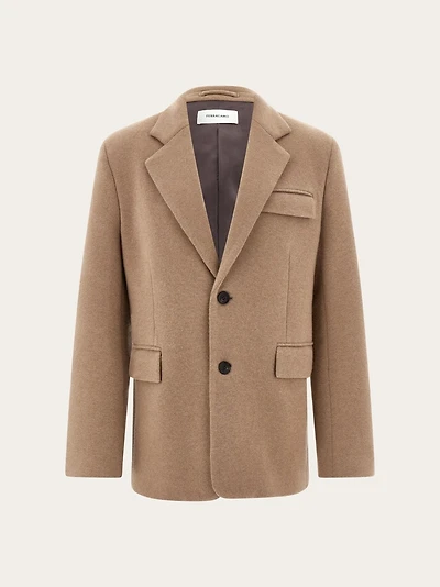 Jersey interlock blazer