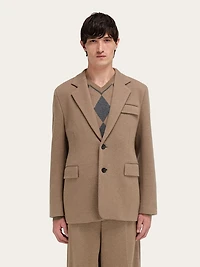 Jersey interlock blazer