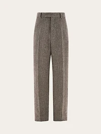 Wide legged chevron trouser