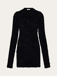 Astrakhan effect short dress