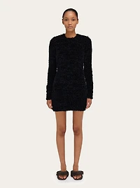 Astrakhan effect short dress