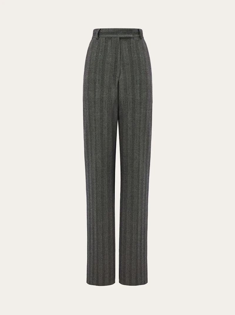 Tailored trouser in chevron