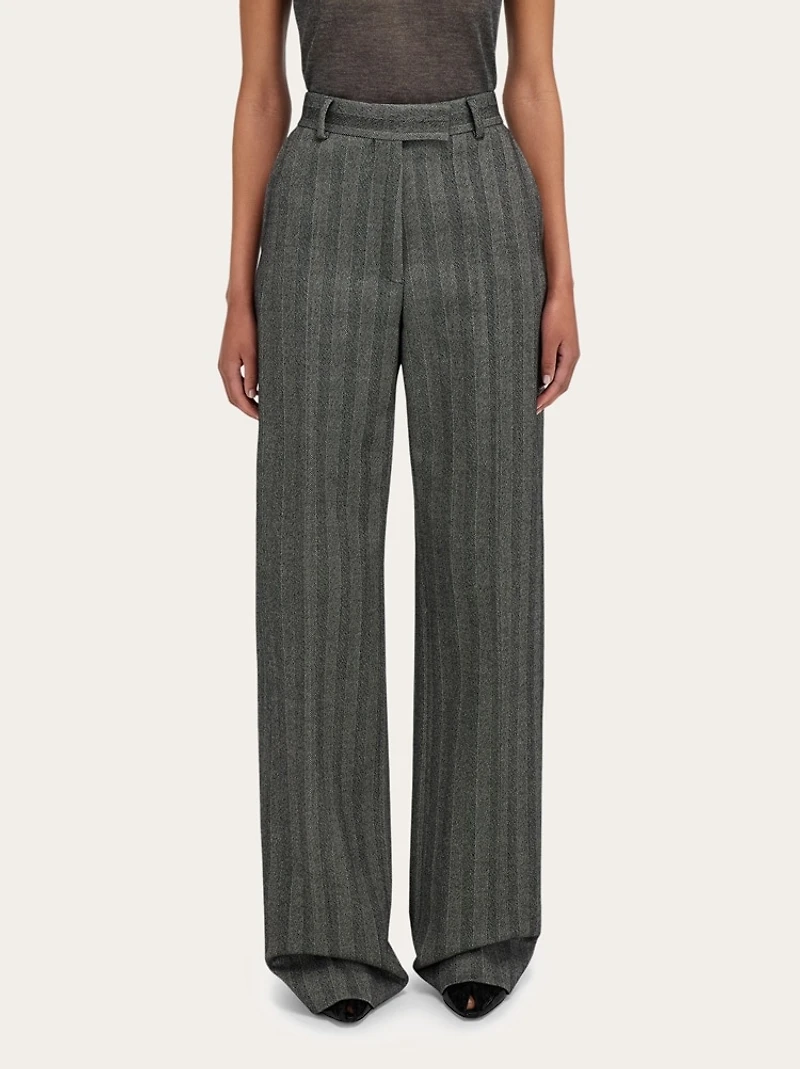 Tailored trouser in chevron