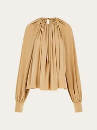 Blouse with back slit detail