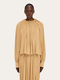 Blouse with back slit detail