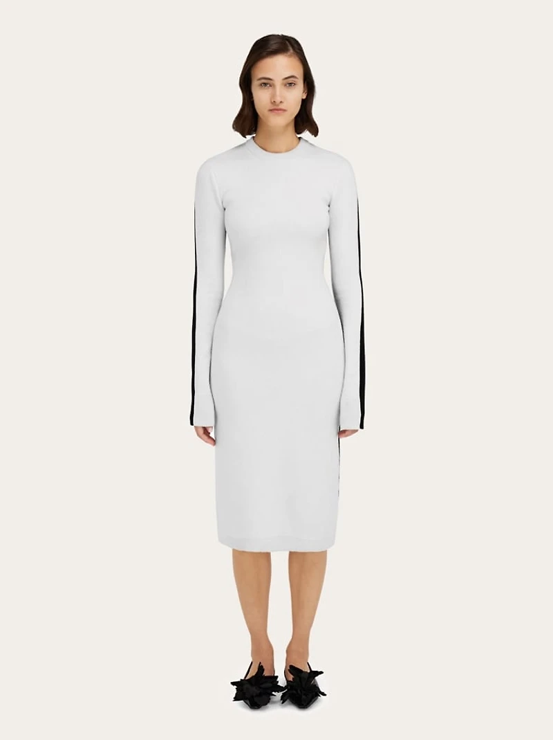 Two tone knitted dress