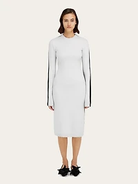 Two tone knitted dress