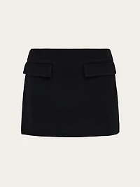 Low cut mini skirt