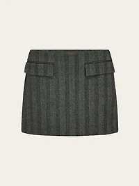 Low cut mini skirt