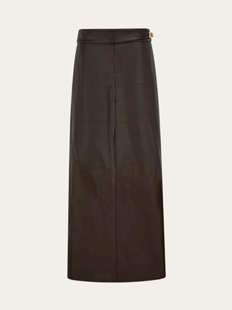 Longline nappa skirt