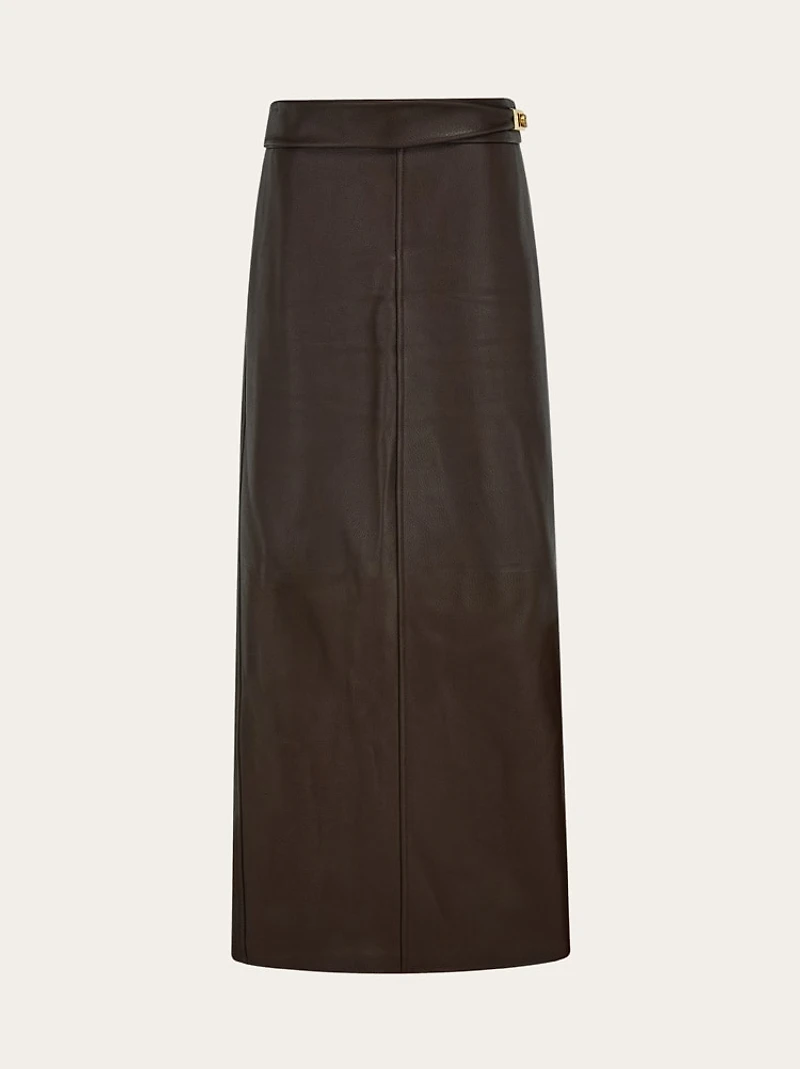 Longline nappa skirt