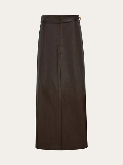 Longline nappa skirt