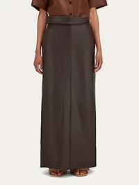 Longline nappa skirt