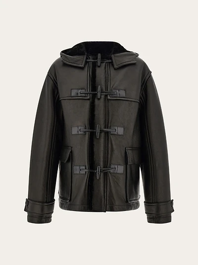 Deerskin padded blouson