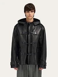 Deerskin padded blouson