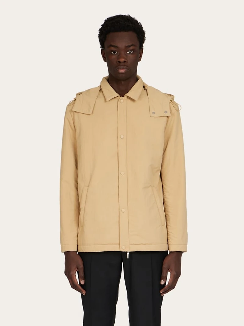 Structured nylon jacket
