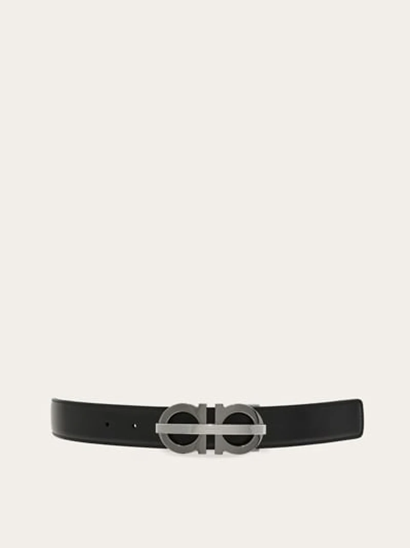 Reversible and adjustable Gancini belt