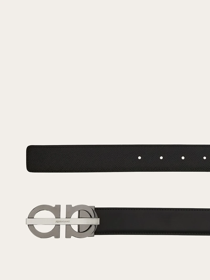 Reversible and adjustable Gancini belt