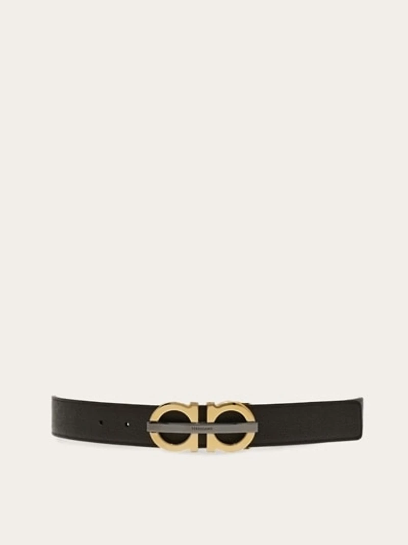 Reversible and adjustable Gancini belt